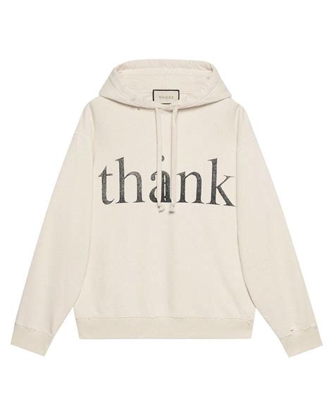 gucci think thank hoodie|gucci sweatpants for men.